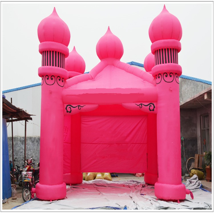 河东区街道粉色帐篷